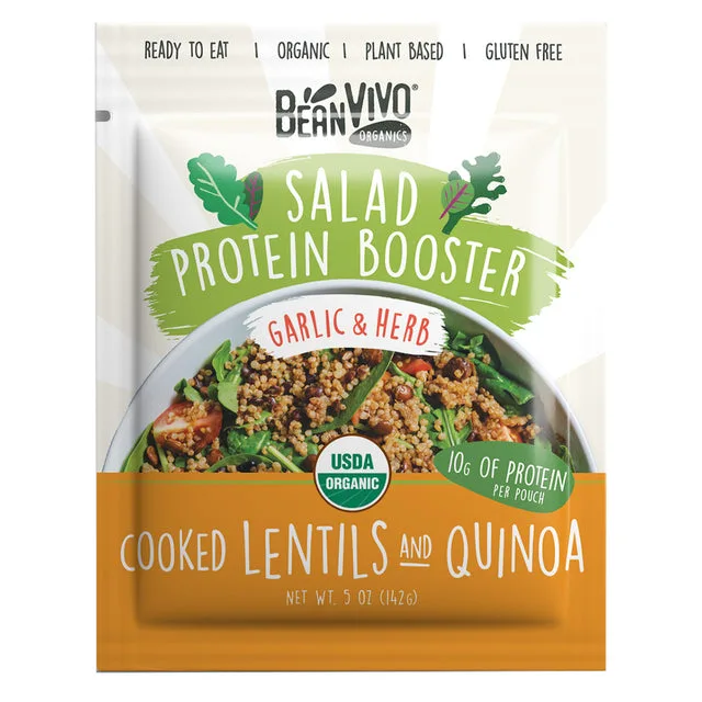 BeanVIVO Organic Salad Protein Booster - Garlic & Herb (1-Pouch)