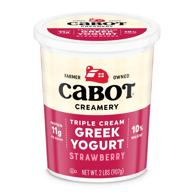Cabot Creamery Triple Cream Strawberry Greek Yogurt