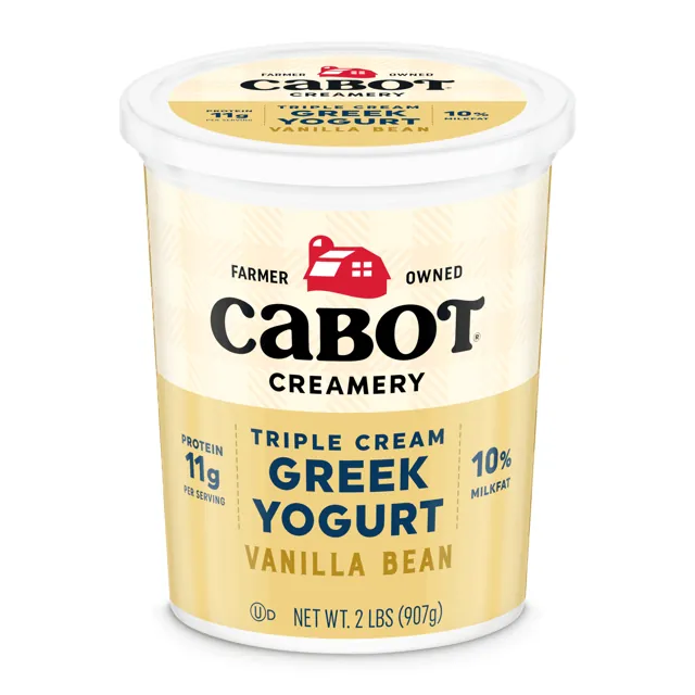 Cabot Creamery Triple Cream Vanilla Bean Greek Yogurt