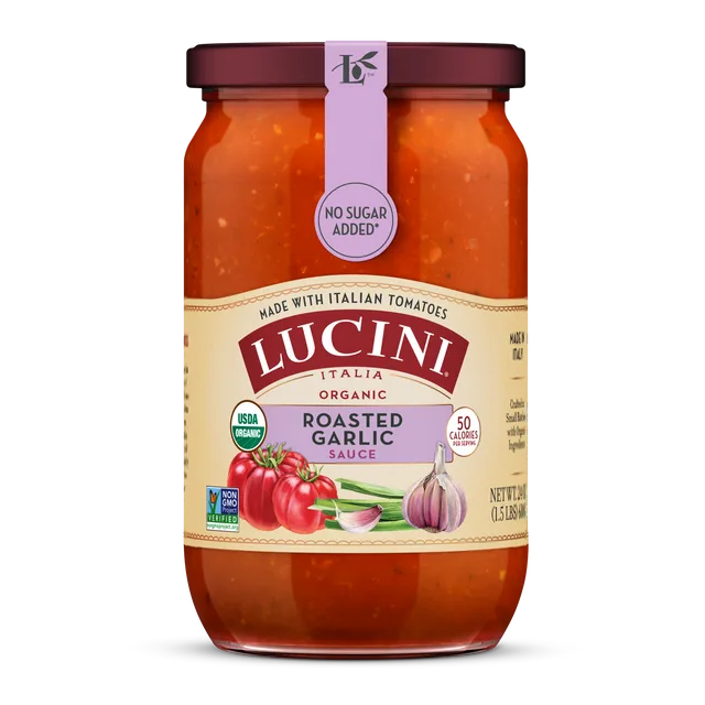 Lucini Organic Roasted Garlic Sauce (24oz)