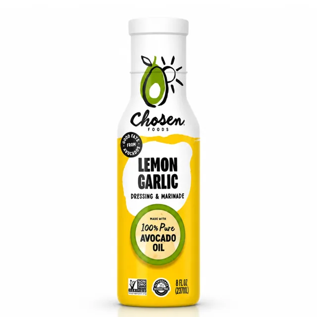 Chosen Foods Lemon Garlic Salad Dressing 8 Fl Oz