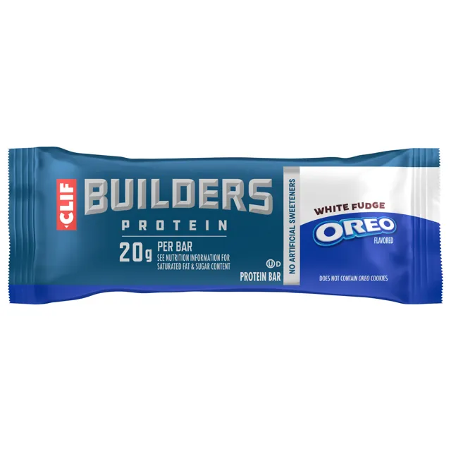 CLIF BUILDERS White Fudge OREO-Flavored Plant Based Protein Bars