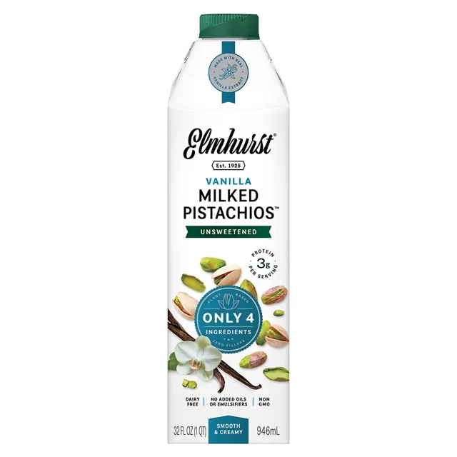 Elmhurst 1925 Unsweetened Vanilla Pistachio Milk