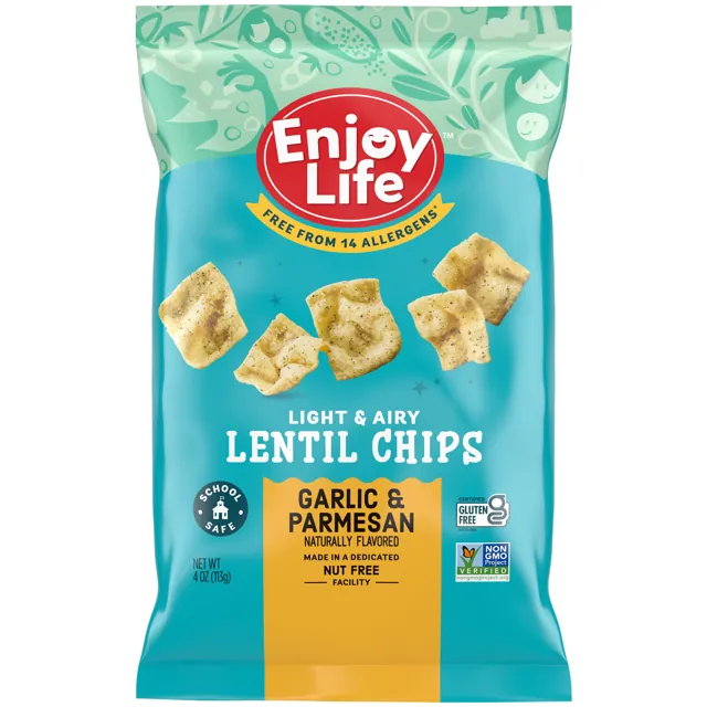 Enjoy Life Foods Lentil Chips | Garlic & Parmesan