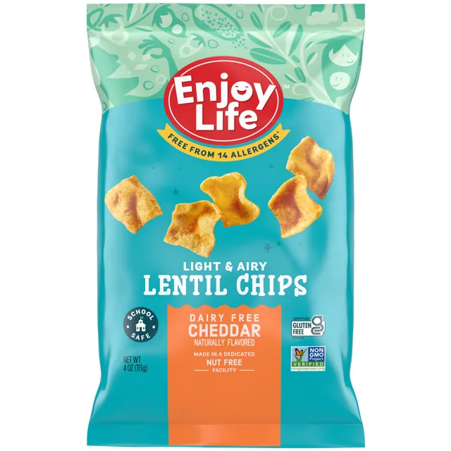 Enjoy Life Foods Lentil Chips | Dairy Free Cheddar