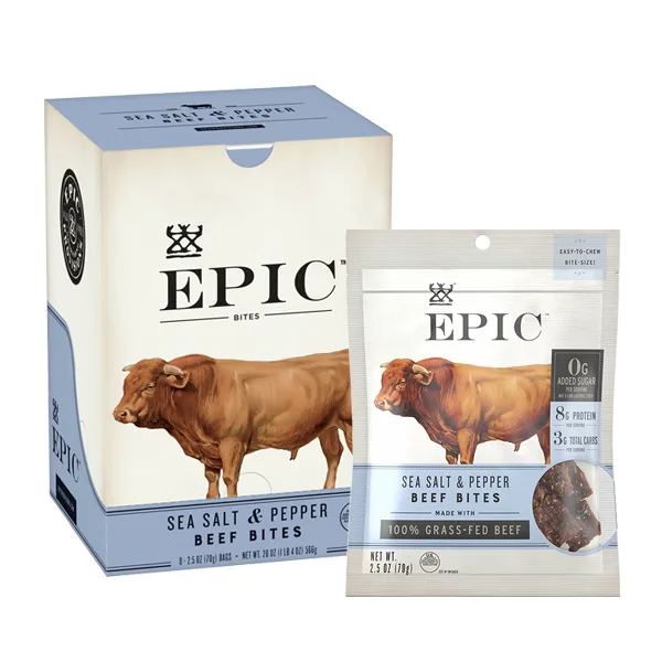 EPIC Beef Sea Salt and Pepper Bites