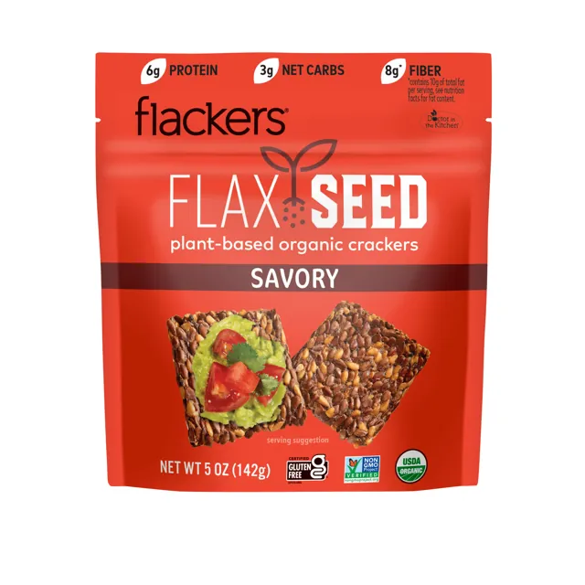 Flackers Savory Flaxseed Crackers