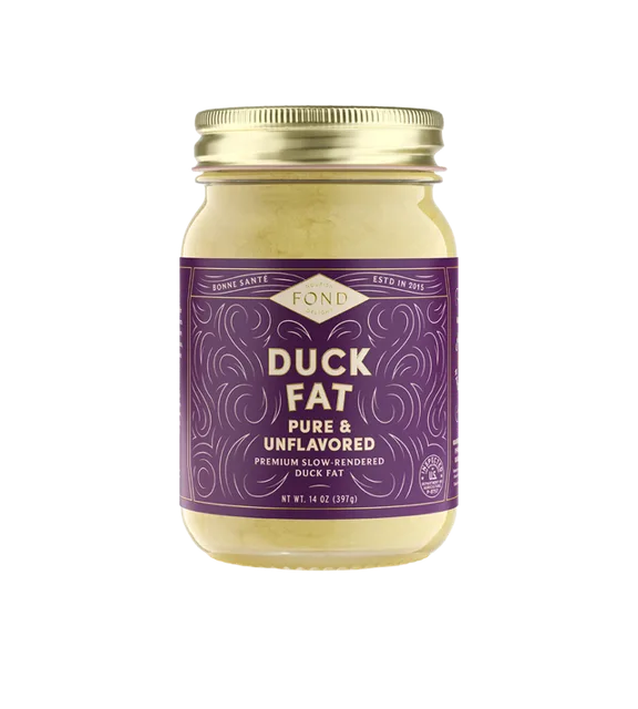 FOND Cage-Free Duck Fat - Pure & Unflavored