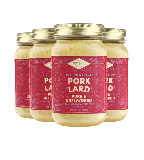 FOND Pork Lard - Pure & Unflavored