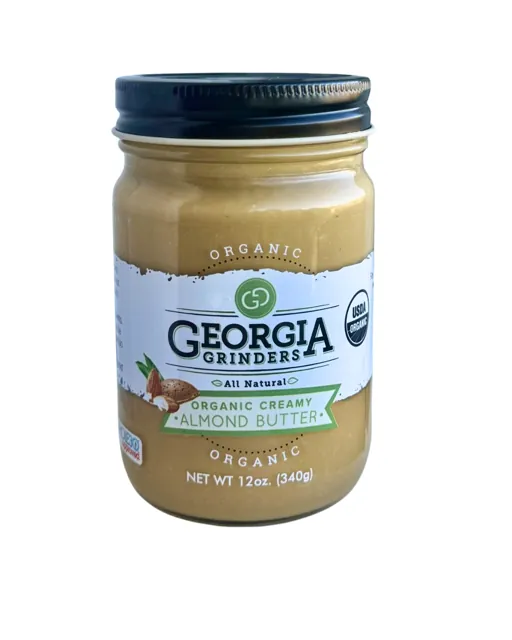 Georgia Grinders **NEW PRODUCT!! Organic Almond Butter- Creamy + Blanched**
