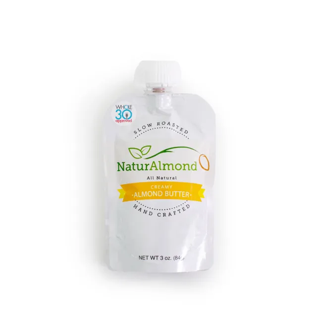 Georgia Grinders 6 Resealable Almond Butter Pouches 3oz