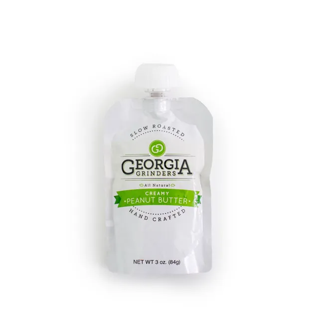 Georgia Grinders 6 Resealable Peanut Butter Pouches 3oz