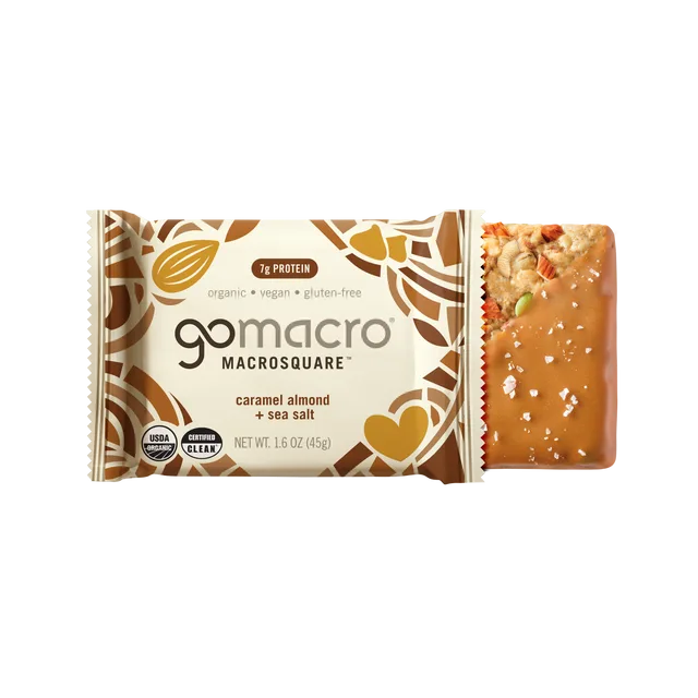 GoMacro Caramel Almond + Sea Salt MacroSquare