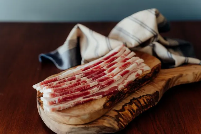 U.S. Wellness Meats Sliced Fresh Side Pork Bacon (DIY Bacon) - 1 lb.