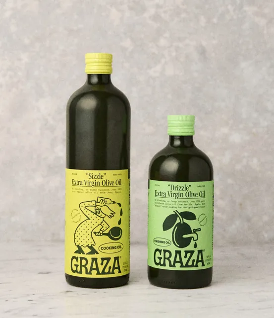 Graza “Drizzle” & “Sizzle” Glass 2 Sets