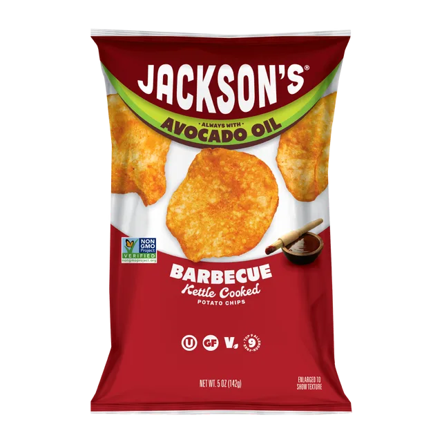 Jackson's Barbecue Kettle Chips in Avocado Oil 5oz