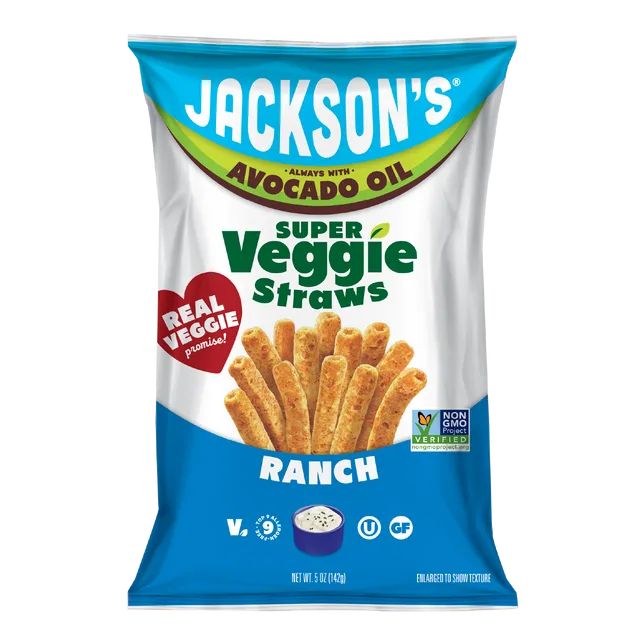 Jackson's Ranch Super Veggie Straws in Avocado Oil 5oz