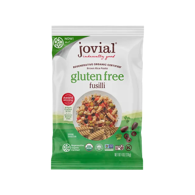 Jovial Organic Gluten Free Brown Rice Fusilli Single Serving