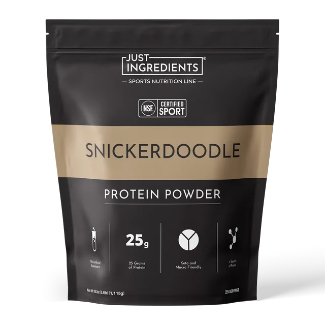 Just Ingredients Snickerdoodle Protein Powder (NSF Certified)