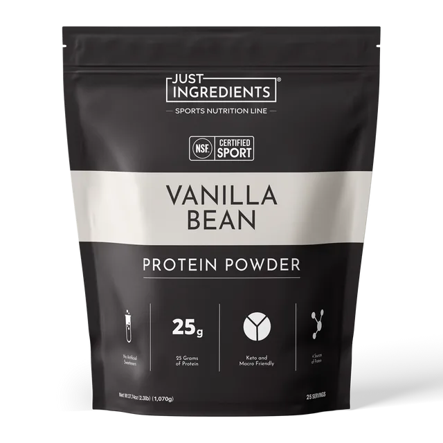 Just Ingredients Vanilla Bean Protein Powder - NSF