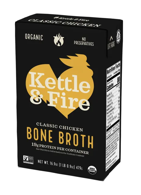 Kettle & Fire Chicken Bone Broth - 16.9 oz