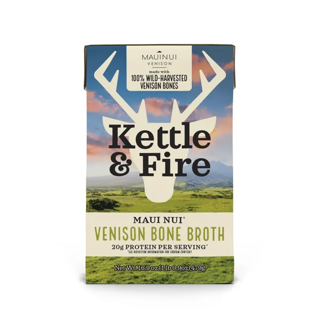 Kettle & Fire Maui Nui Venison Bone Broth - 16.9 oz