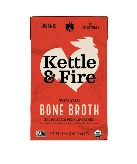 Kettle & Fire Tom Yum Keto Broth - 16.9 oz