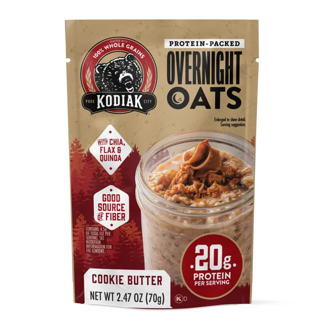 Kodiak Cakes Cookie Butter Overnight Oats