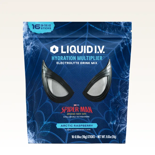 Liquid I.V. Limited Edition Spider-Man Arctic Raspberry Hydration Multiplier®