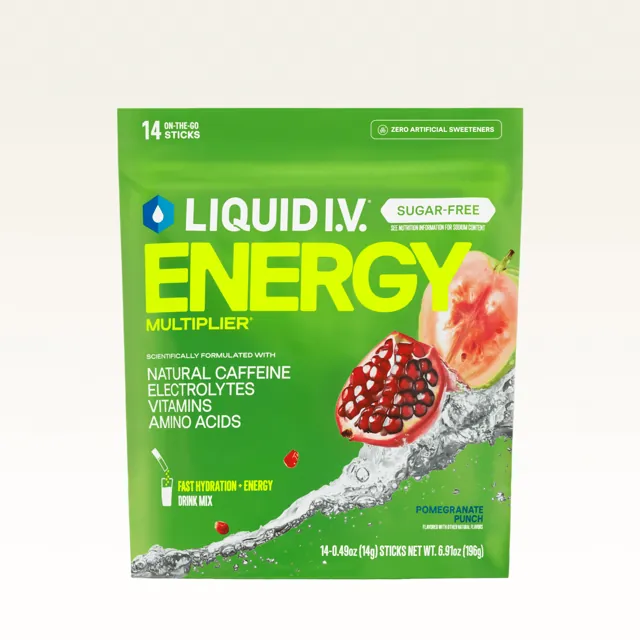 Liquid I.V. Pomegranate Punch Hydration Sugar-Free Energy Multiplier®