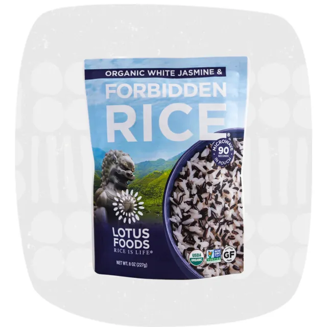 Lotus Foods Organic White Jasmine & Forbidden® Rice Blend Heat & Eat Pouch