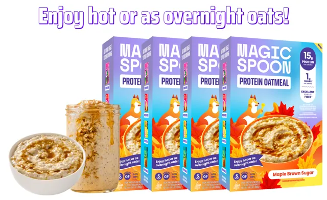 Magic Spoon Maple Brown Sugar - 20 Oatmeal Packets (4 Boxes)