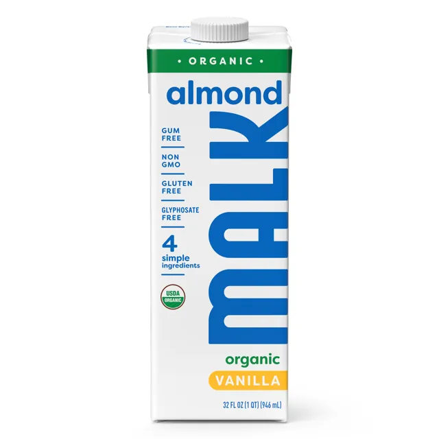 MALK Organics Shelf-Stable Vanilla Almond Milk
