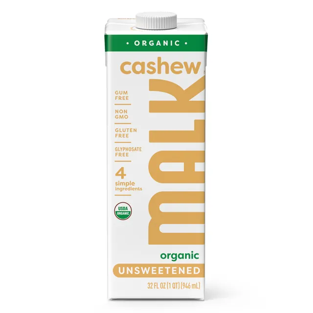 MALK Organics Shelf-Stable Unsweetened Cashew Milk