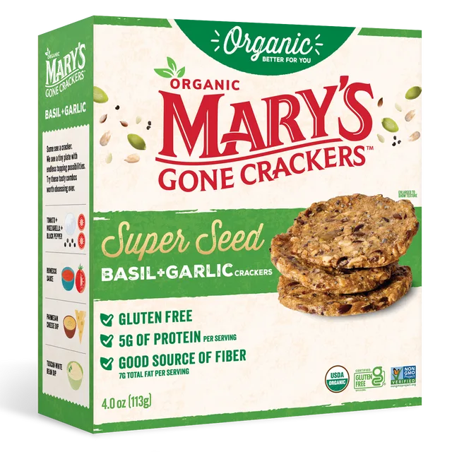 Mary’s Gone Crackers Basil & Garlic Crackers