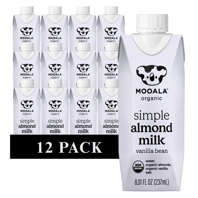 Mooala Simple Vanilla Bean Almond Single Serve, Shelf-Stable