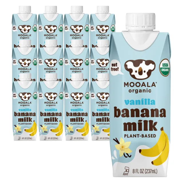 Mooala Vanilla Bananamilk Single Serve, Shelf-Stable