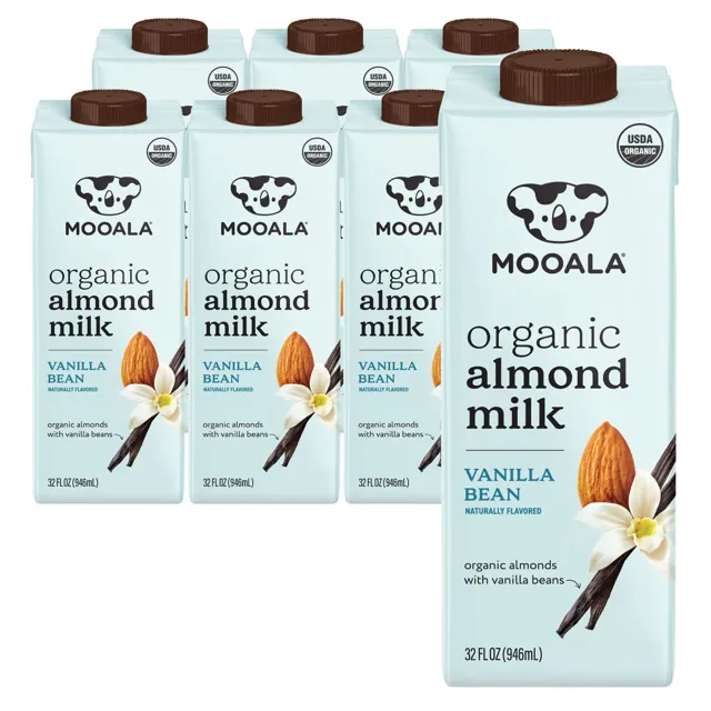 Mooala Vanilla Bean Almondmilk, Shelf-Stable