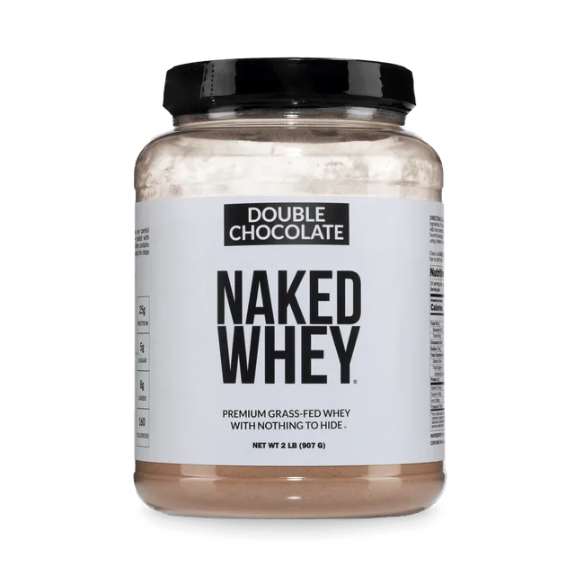 Naked Nutrition Double Chocolate Whey Protein Powder 2LB | Naked Whey - 2LB
