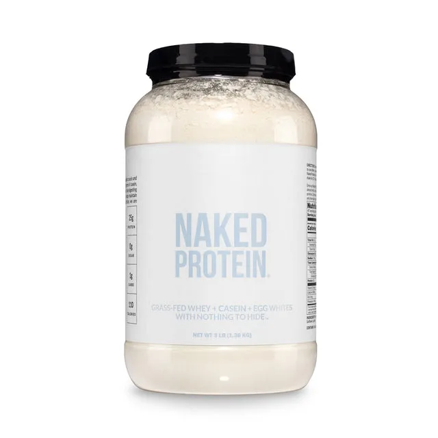 Naked Nutrition Egg, Whey & Casein Protein Powder Blend Supplement