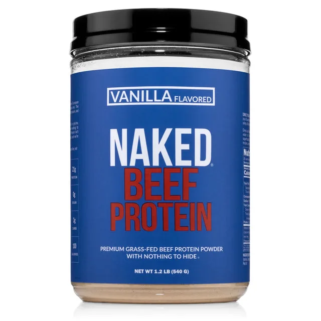 Naked Nutrition Vanilla Beef Protein Powder | Naked Vanilla Beef Protein - 1.2LB