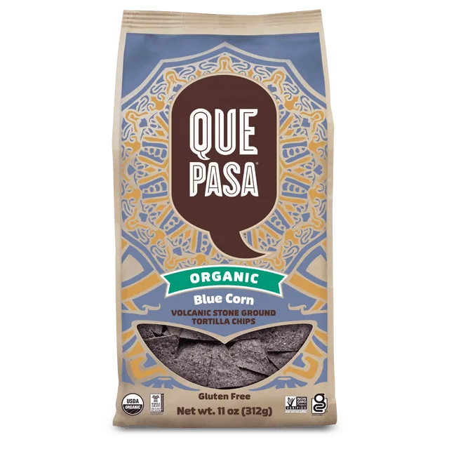 Que Pasa Que Pasa Organic Blue Corn Tortilla Chips