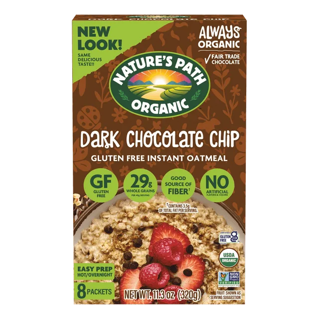 Nature's Path Nature's Path Organic Chocolate Chip Gluten Free Instant Oatmeal