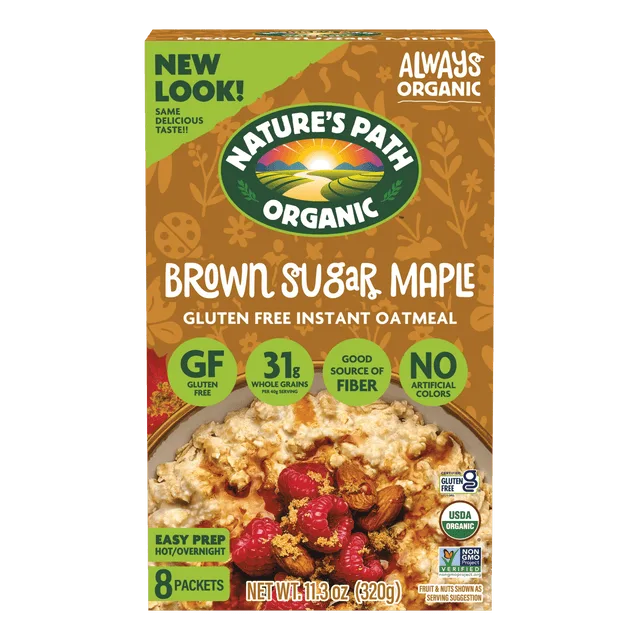 Nature's Path Nature's Path Organic Brown Sugar Maple Gluten Free Instant Oatmeal