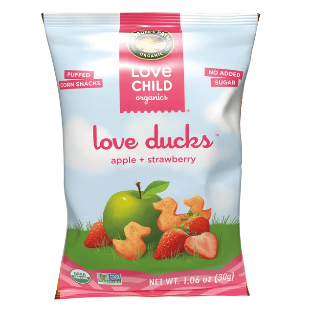 Love Child Organics Love Child Organics Love Ducks Apple + Strawberry Gluten Free