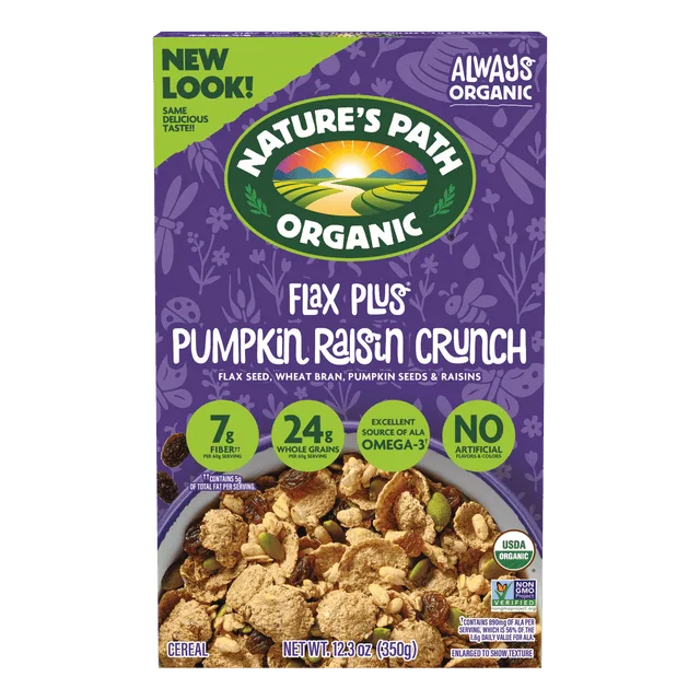 Nature's Path Nature's Path Organic Flax Plus Pumpkin Raisin Crunch Cereal
