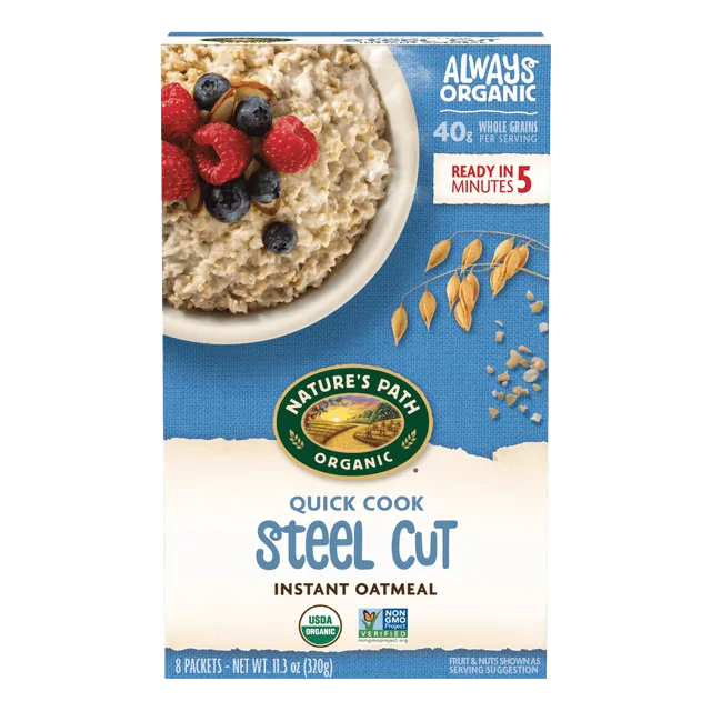 Nature's Path Nature's Path Organic Quick Cook Steel Cut Instant Oatmeal
