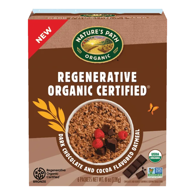 Nature's Path Nature's Path Organic Regenerative Organic Certified Dark Chocolate & Cocoa Instant Oatmeal