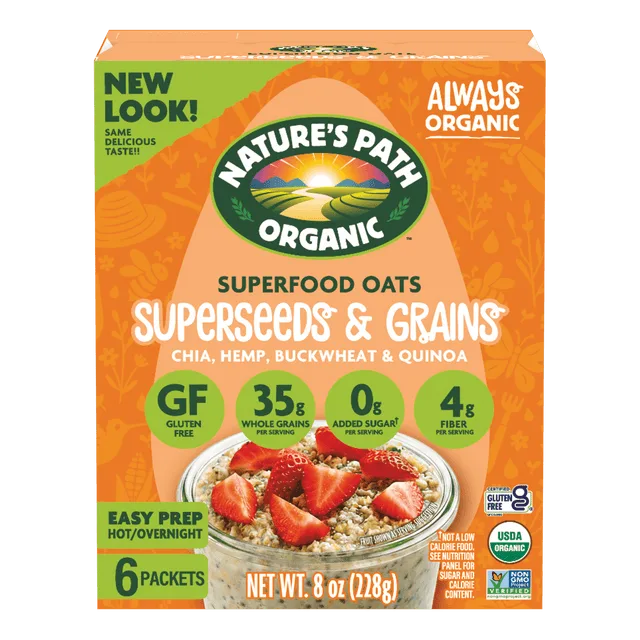 Nature's Path Nature's Path Organic Superseeds & Grains Superfood Gluten Free Instant Oatmeal
