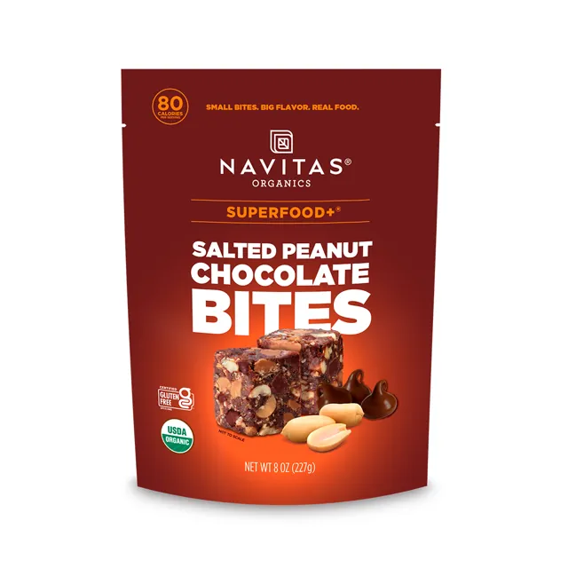 Navitas Organics Superfood+ Salted Peanut Chocolate BITES